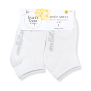 Solid Organic Cotton Baby Ankle Socks 6 Pack